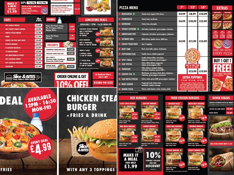 Slice & Bites Soton Menu