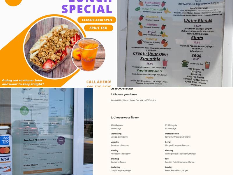 Blendees Menu