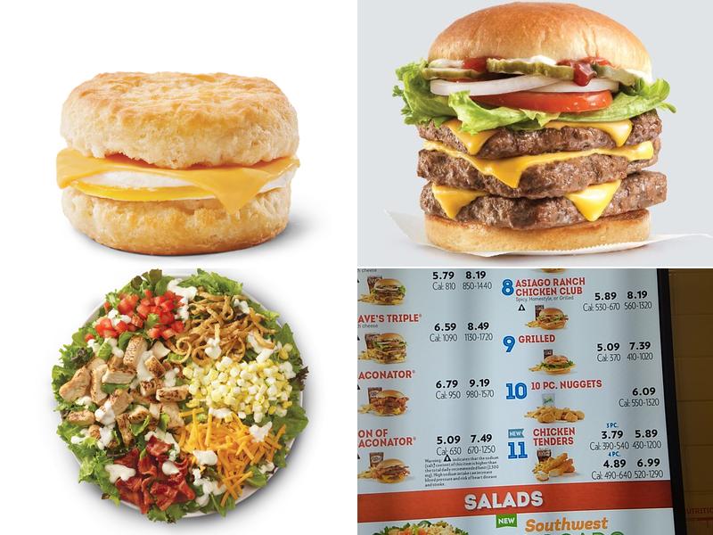 Wendy's Menu