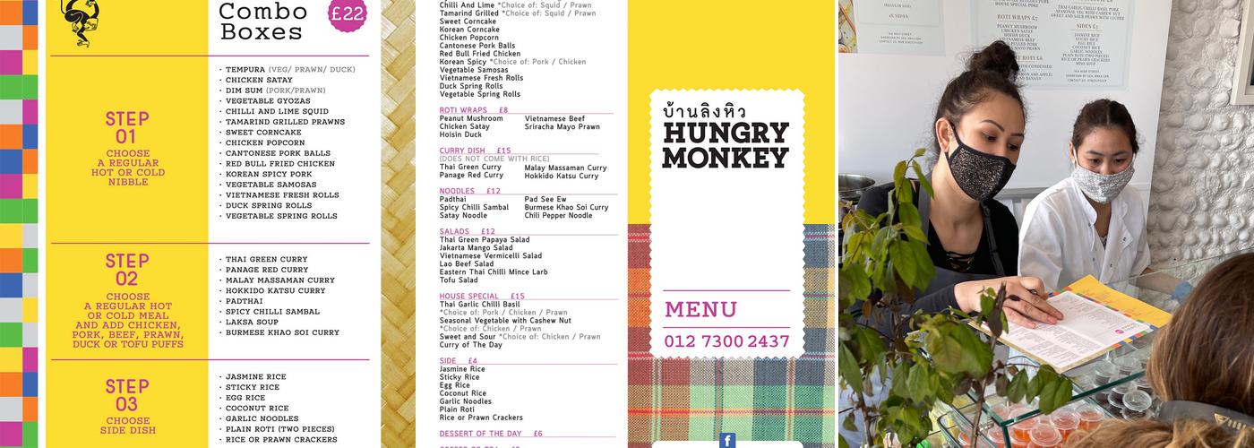 Hungry Monkey Menu