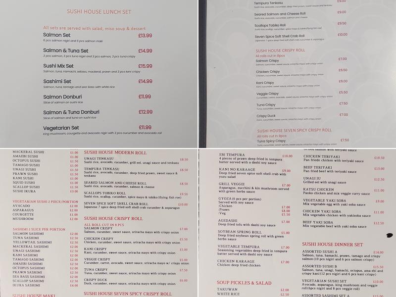 Sushi House Menu