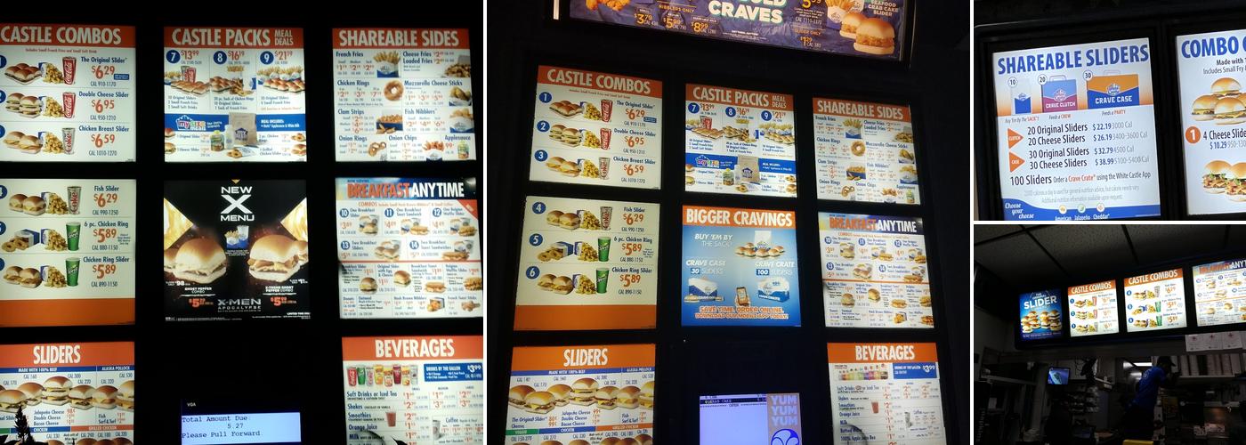White Castle Menu