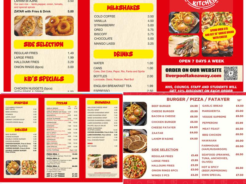 Unique Kitchen - Liverpool Takeaway Menu