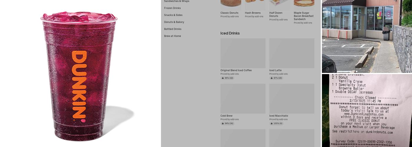Dunkin' Menu
