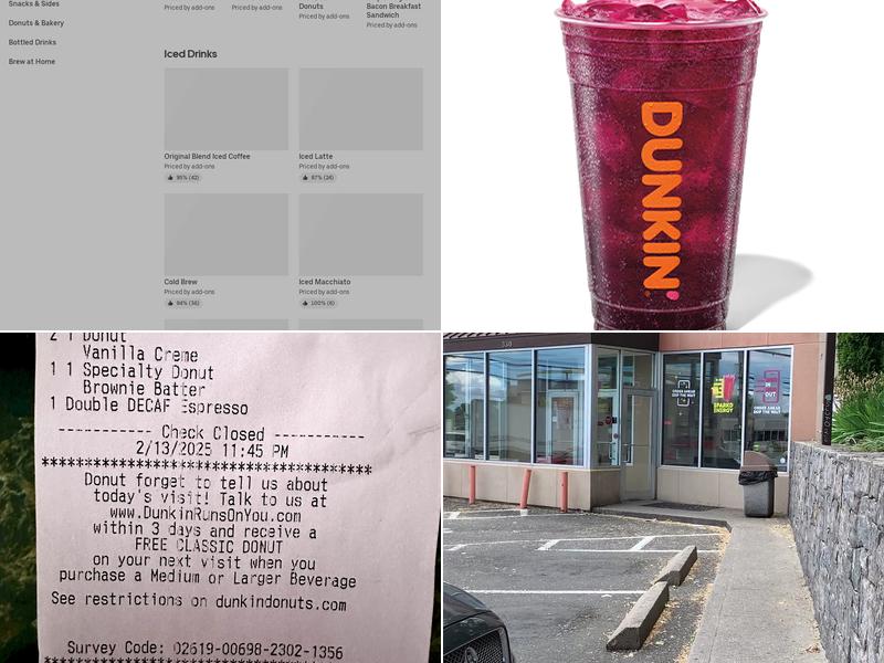 Dunkin' Menu