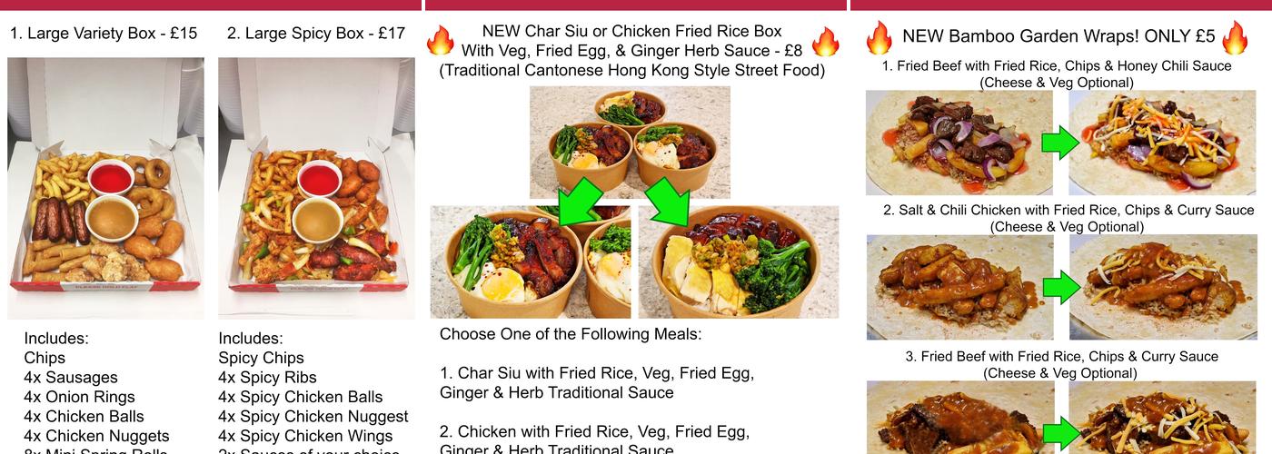 Bamboo Garden Lisnaskea Menu