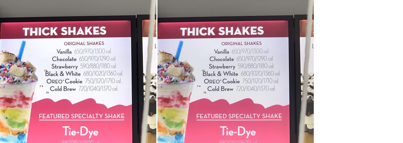Carvel Menu