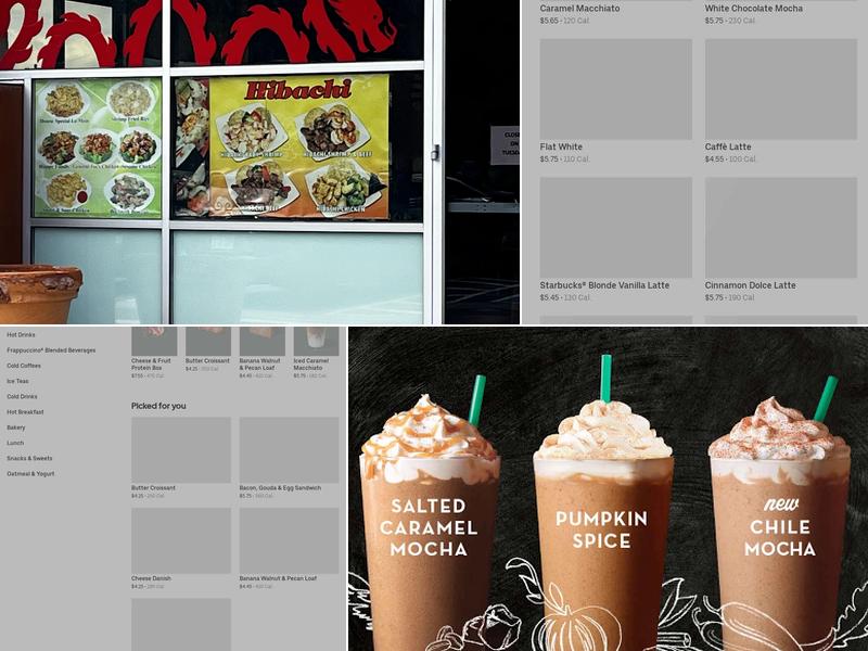 Starbucks Menu