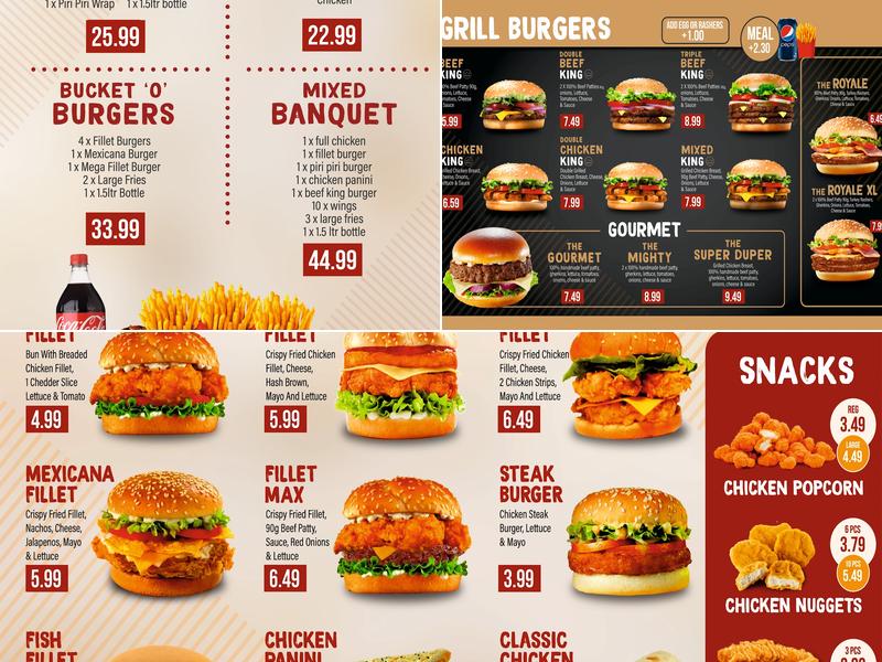 Peppers Wolverhampton Menu