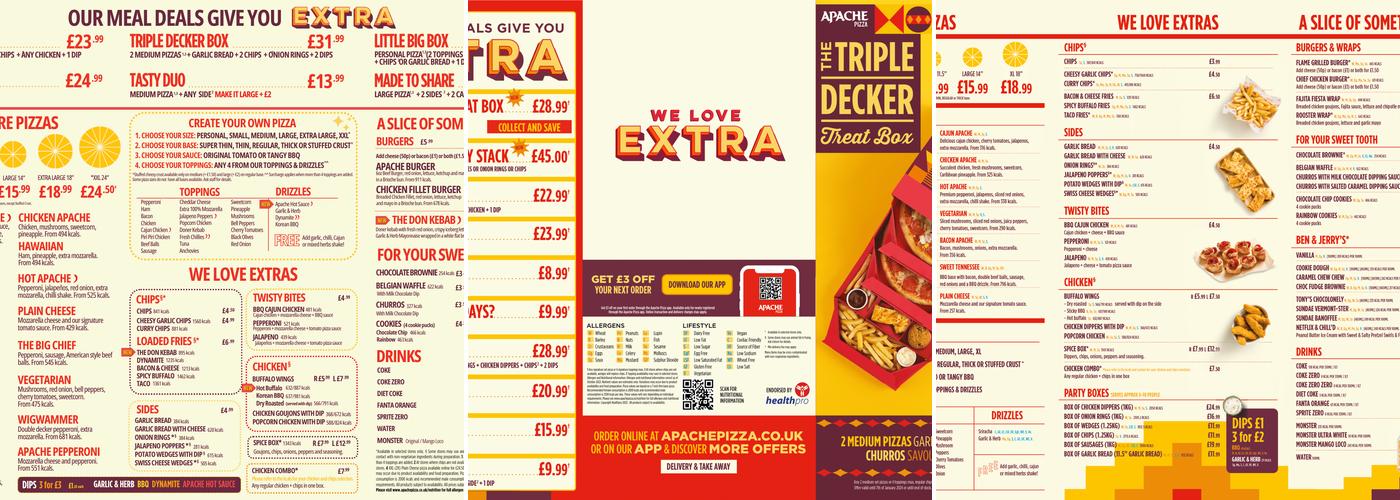 Apache Pizza Ballynahinch Menu