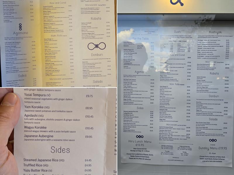 Kinjo - Japanese Restaurant, Bar & Grill Menu