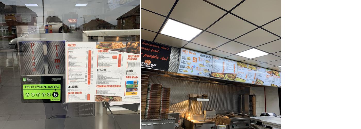 Pizza Time Outwood Menu