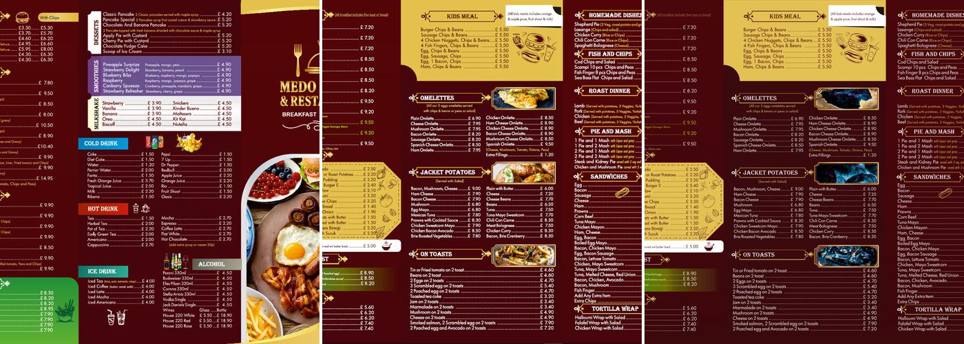Medo Coffee & Restaurant Menu