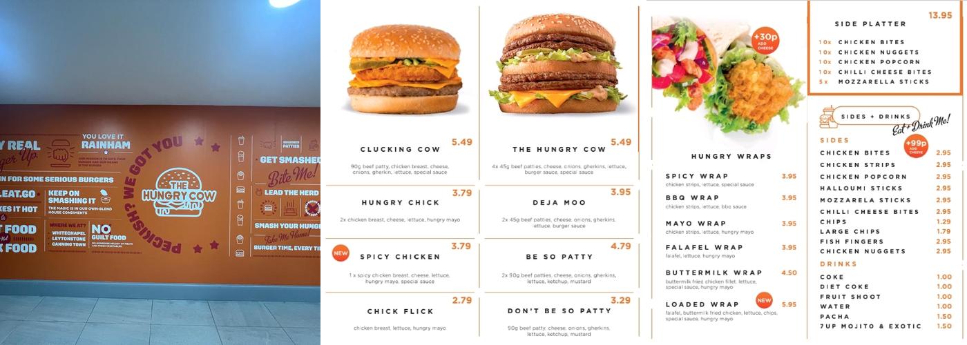 The Hungry Cow Menu