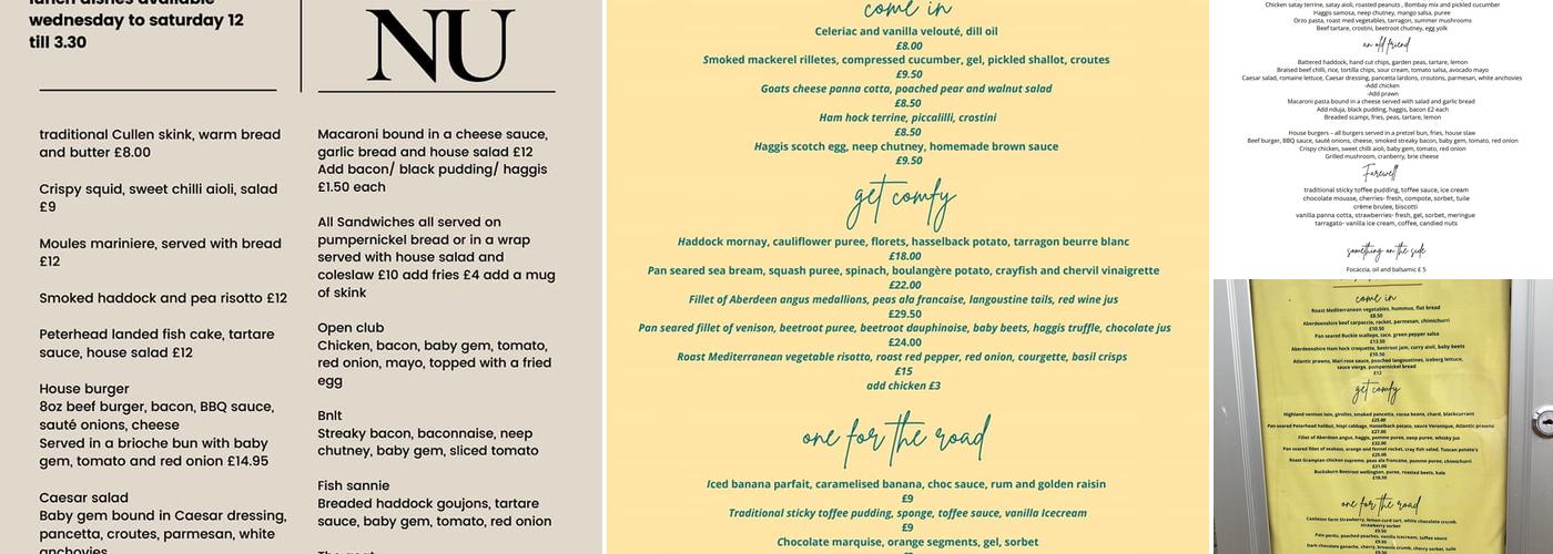 Tarragon by Graham Mitchell Menu