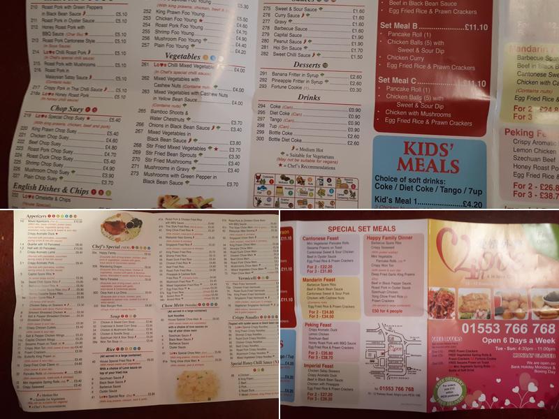 4 in love Menu