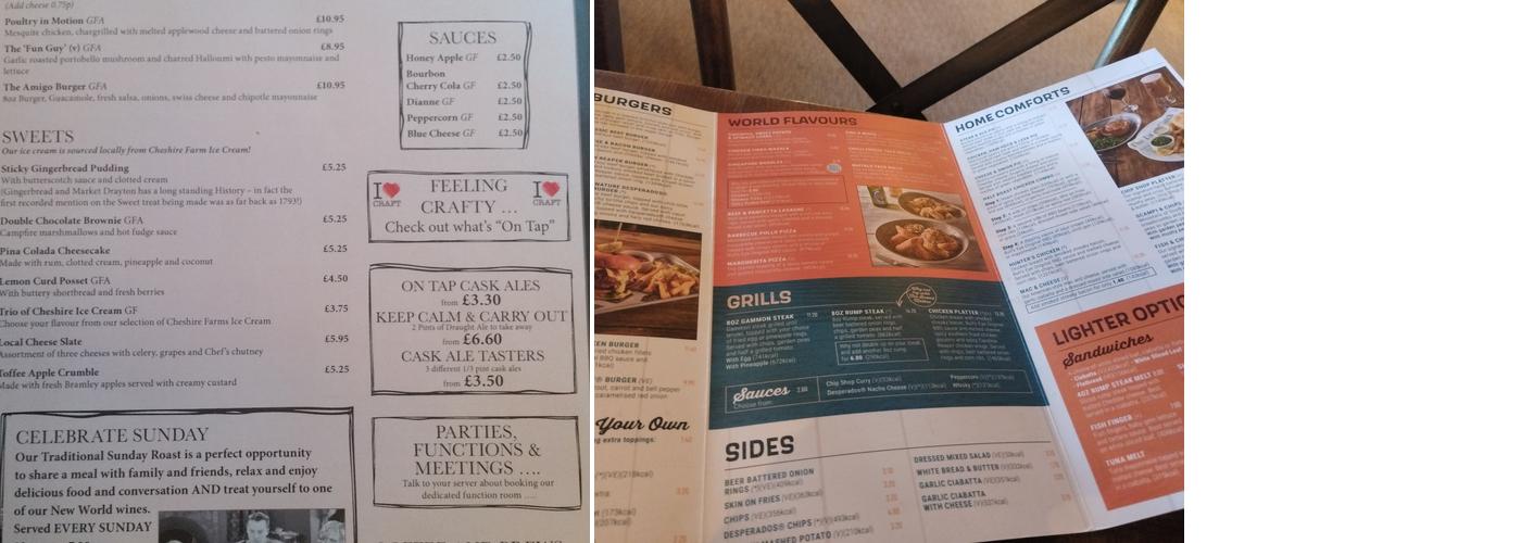 The Loggerheads Menu