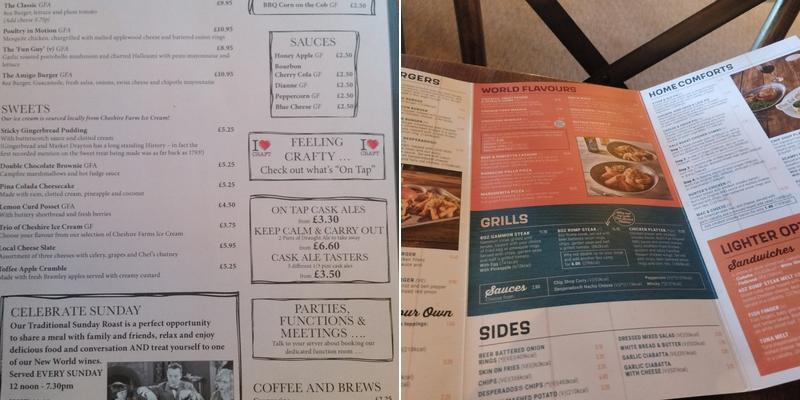 The Loggerheads Menu