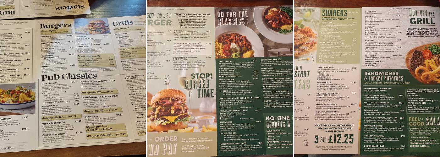 Farmer Johns Streetly Menu