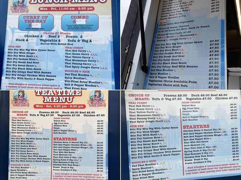 Nok Thai Cuisine Menu