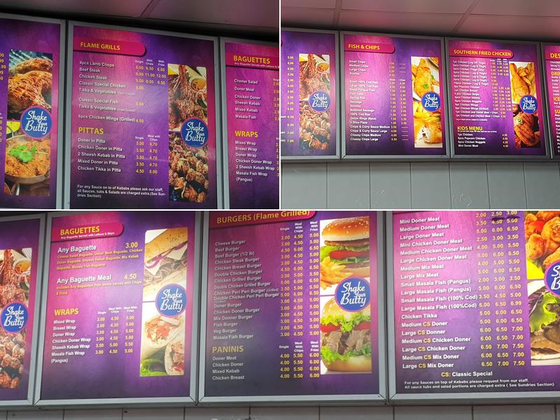 Classic Fish Bar Menu