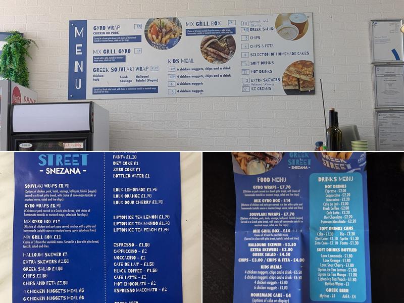 Greek Street Menu
