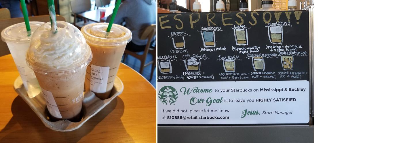 Starbucks Menu