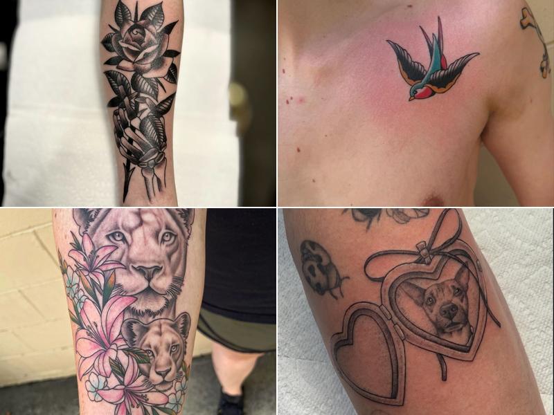 Hand Over Heart Tattoo