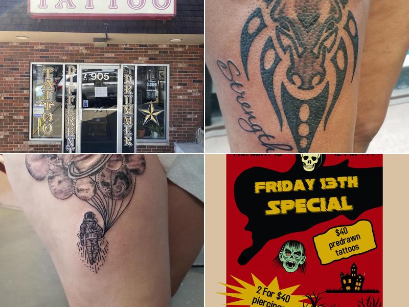 A different drummer tattoo