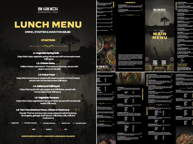 Lam Nam Moon Menu