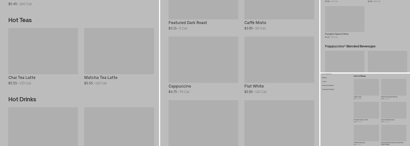Starbucks Menu