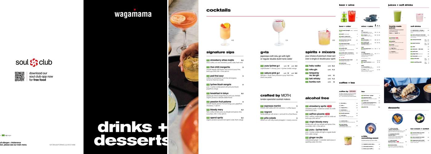 wagamama merry hill Menu