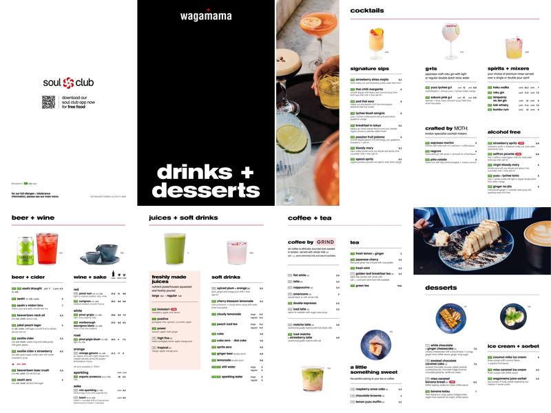 wagamama merry hill Menu