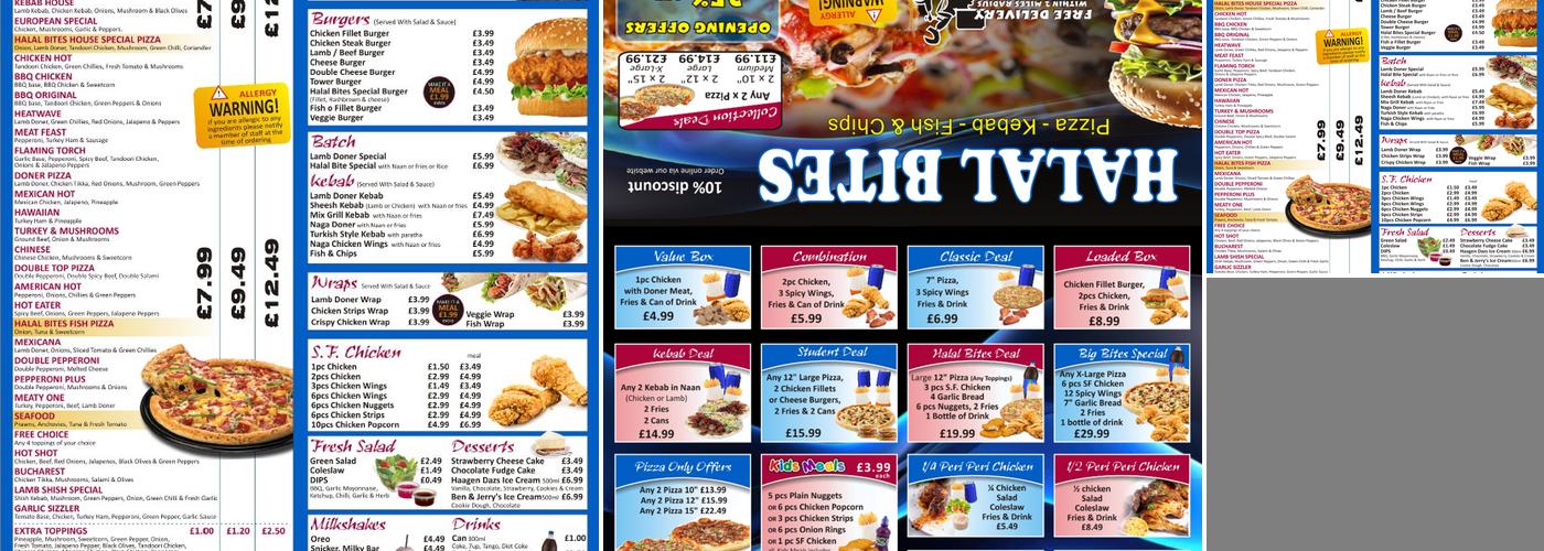 Halal Bites Menu