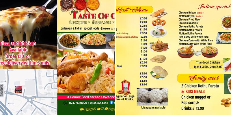 City Fried Chicken & Pizza Menu