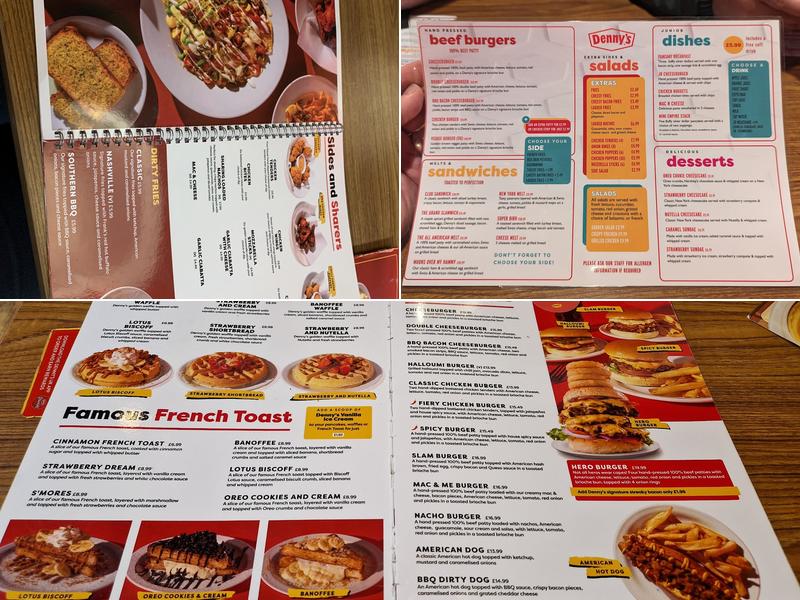 Denny's Swansea Menu