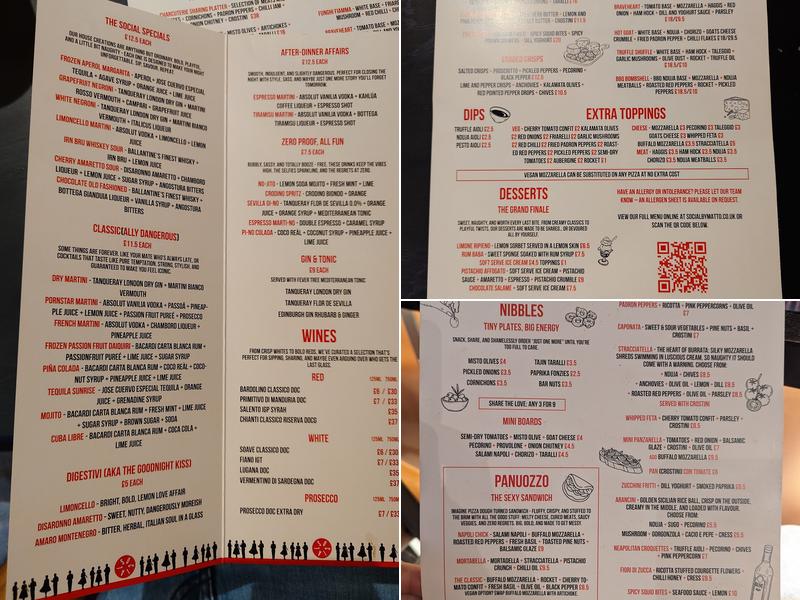 Social by Matto Menu