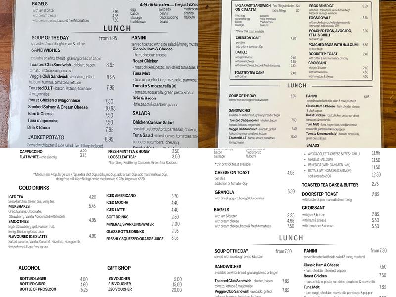 Cafe Lucaya Menu