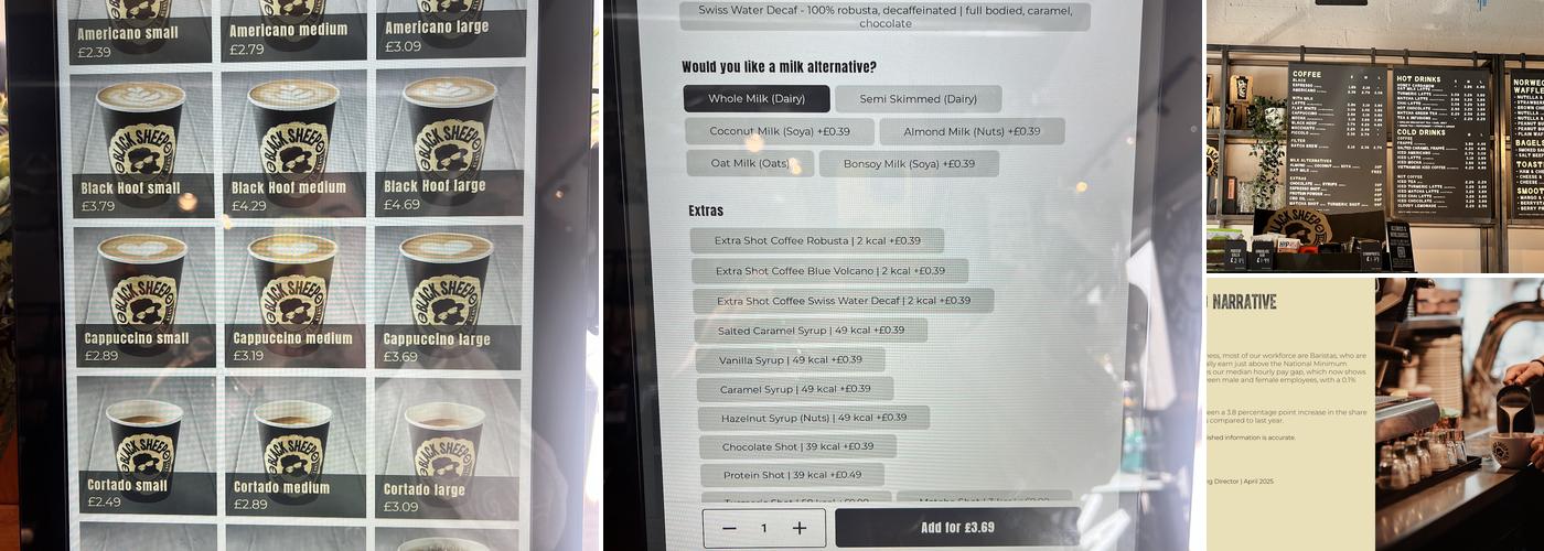 Black Sheep Coffee Menu