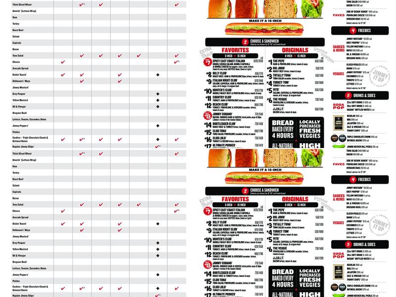 Jimmy John's Menu