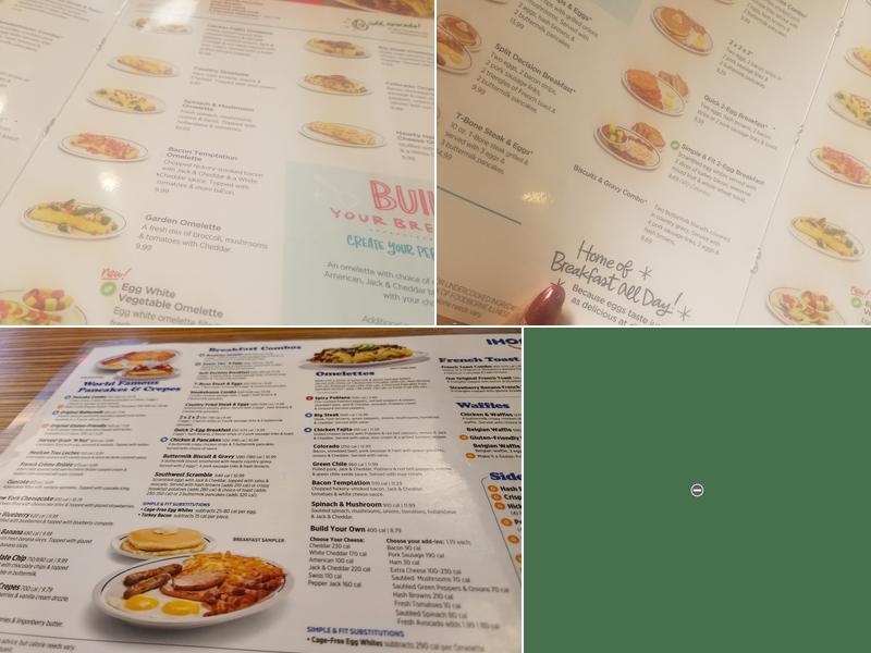 IHOP Menu