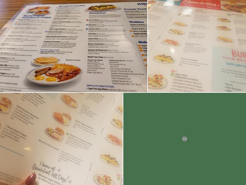 IHOP Menu