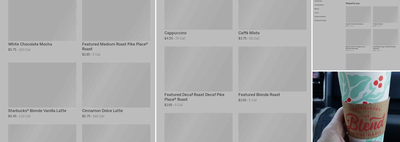 Starbucks Menu