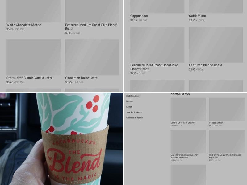 Starbucks Menu