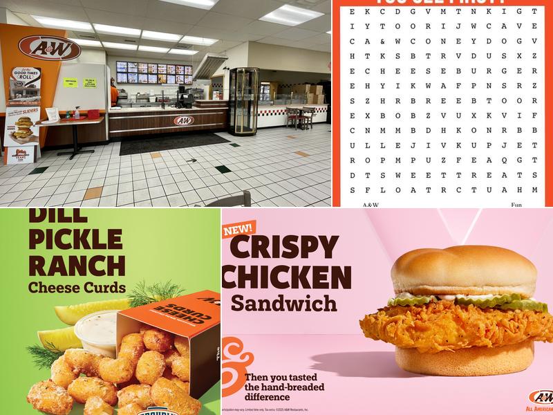 A&W Restaurant Menu
