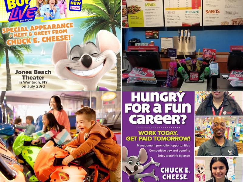 Chuck E. Cheese Menu