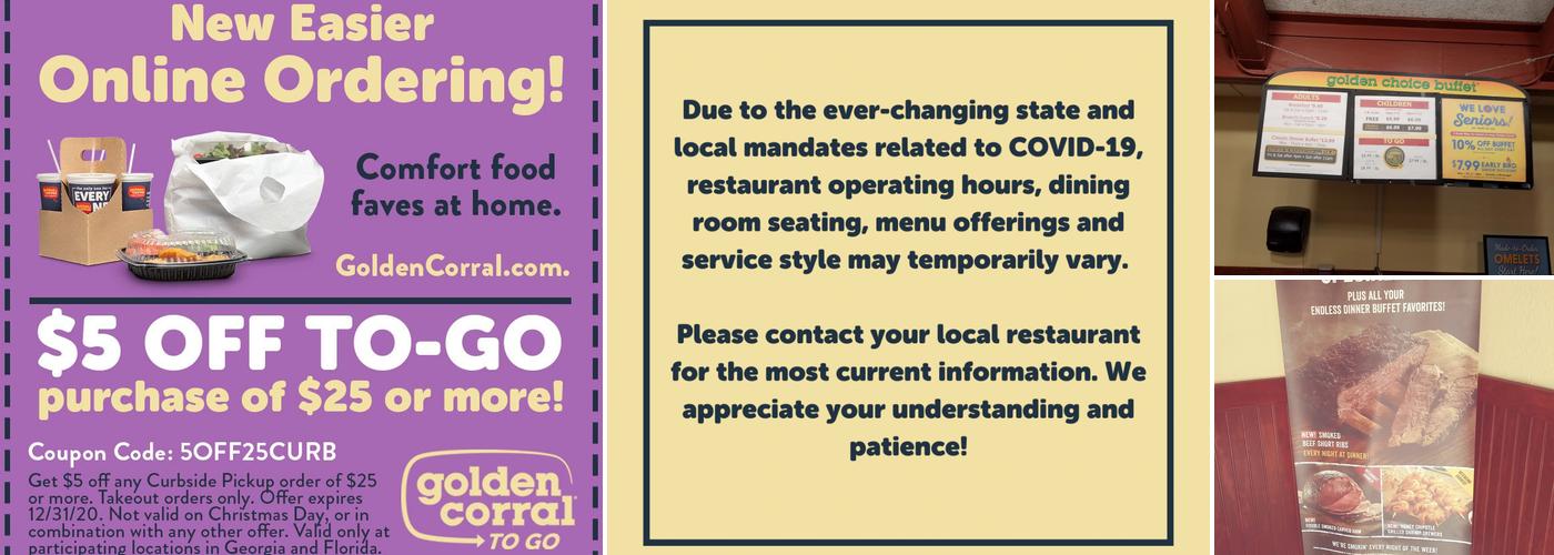 Golden Corral Buffet & Grill Menu