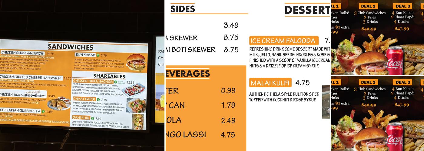 Yeh Cheez! Menu