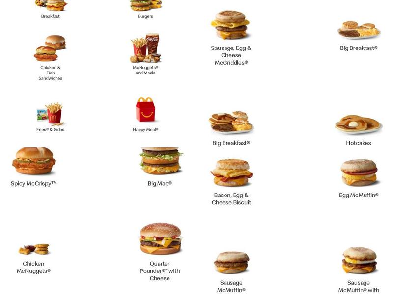 McDonald's Menu