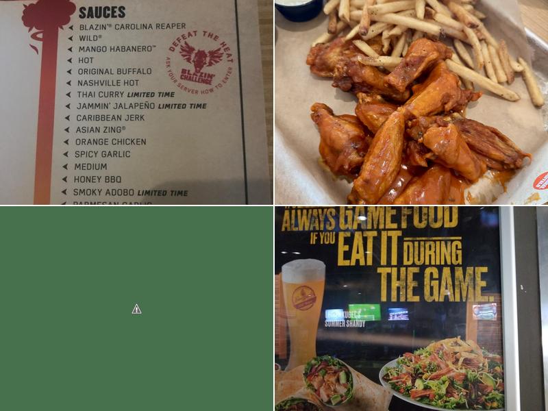 Buffalo Wild Wings Menu